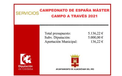 Colaboración de la Diputación Provincial en el Campeonato de España Master de Campo a Través